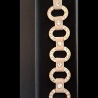 Bracciale catena con strass