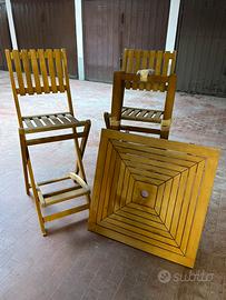 Sgabelli e tavoli giardino balcone