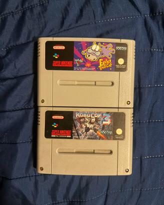Lotto 2 giochi SNES Robocop 3 Eek! The Cat