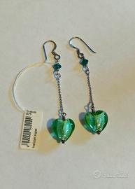 Orecchini a cuore argento 925 NEW