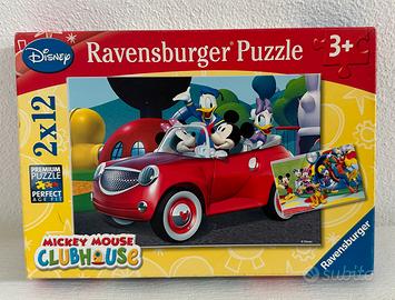 Puzzle 2x12 Pz Topolino,Minnie & Co