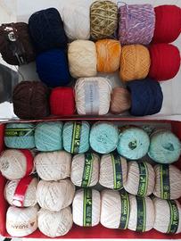 GOMITOLI COTONE 2 kg colori vari - LOTTO1