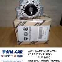 Alternatore 105 A Alfa Mito, Fiat 500L, Punto