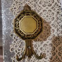 gancio appendiabiti in ottone vintage