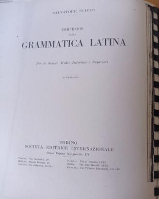 Dispensa "Compendio della grammatica latina"