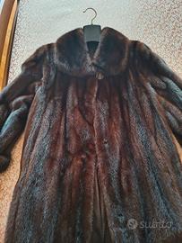 Pelliccia lunga visone taglia L