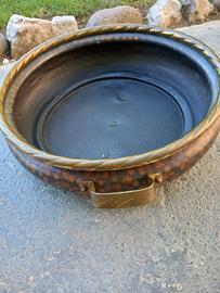 Porta vaso in ottone vintage 