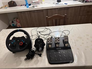 logitech volante+pedaliera+cambio manuale