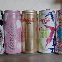 lattine coca cola Trussardi Moschino pinko 