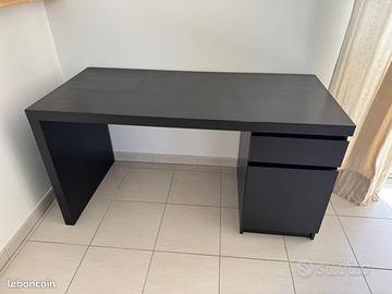 Scrivania Ikea Malm ikea nera