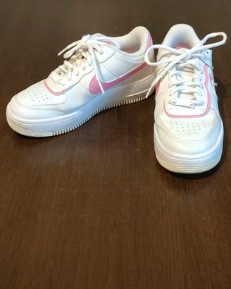 Nike Air Force bianco e rosa 