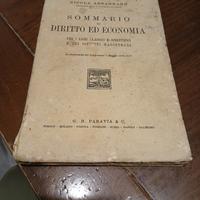 Raro Manuale 1939 Nicola ABBAGNANO - Economia dir