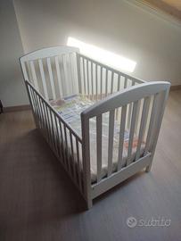 Lettino bimbi Erbesi con materasso antisoffoco