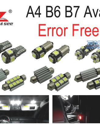 KIT 23 LAMPADE LED INTERNE AUDI A4 S4 RS4 B6 B7 QU