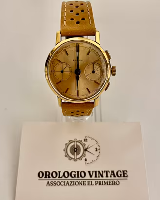 Zenith cronograph vintage cal.146D oro 18K