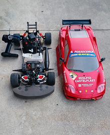 Auto rc Ferrari 360 1/5 a miscela NUOVA
