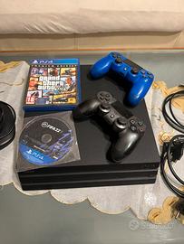 PS4  1TERA SLIM CON 2 JOYSTICK PIU GIOCHI