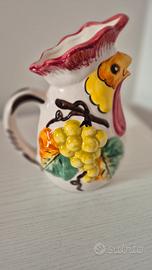 Brocca a forma di gallo ceramica "Il Falco".