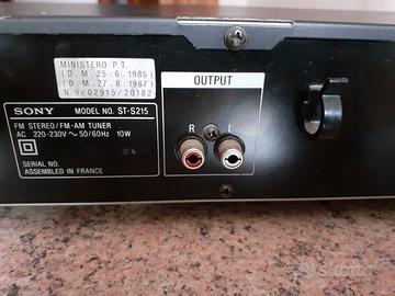 Sintonizzatore SONY ST-S215