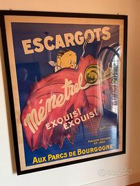 Manifesto originile con vetro e cornice