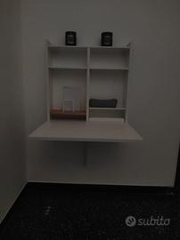 Tavolo ribalta parete/elem contenit, bianco Ikea