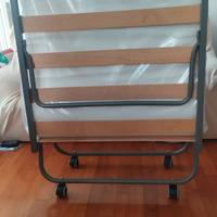 RETE A DOGHE PIEGHEVOLE CON MATERASSO 