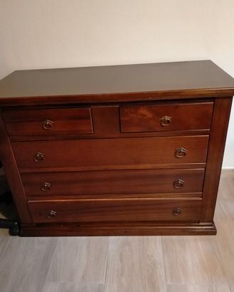comò in legno di noce