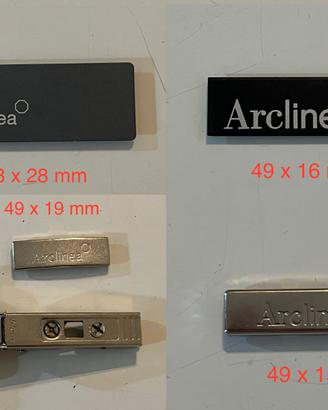 placchette copertura cerniere o cassetti Arclinea