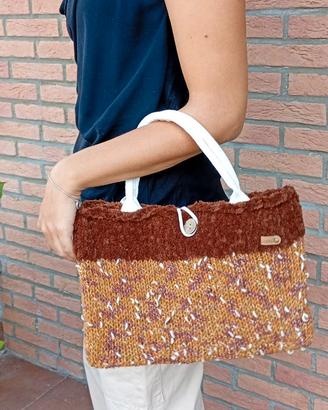 Borsa NUOVA - FATTA A MANO rettangolare semirigida