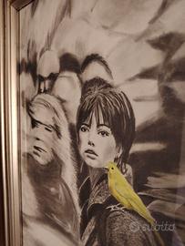 quadro con disegno matita grafite