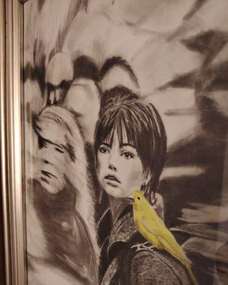 quadro con disegno matita grafite