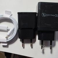 Lotto caricabatterie e cavo – tutto nuovo