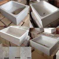 Lavandino lavello in graniglia di marmo levigato