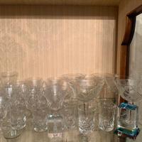 Servizio bicchieri cristallo di Boemia