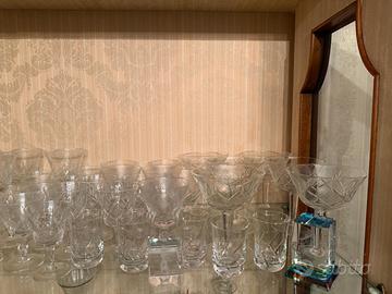 Servizio bicchieri cristallo di Boemia