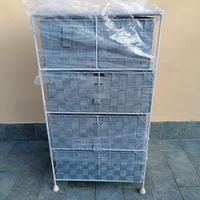 Mobiletto in tela intrecciata 