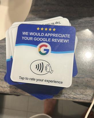 Tap to review NFC recenshoni google