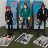 Lotto 3 x Lupin III action figure 28cm '97 Medicom