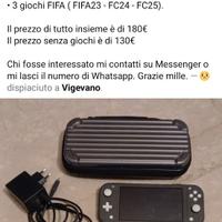 Nintendo Switch Lite + 3 giochi FIFA