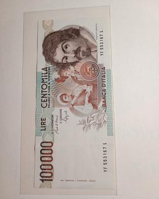 lire centomila Caravaggio 