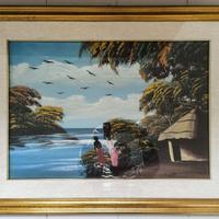 Quadro paesaggio africano