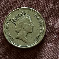 MONETA INGHILTERRA ONE POUND 1989