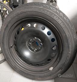 ruota cerchio gomma scorta lancia delta fiat bravo