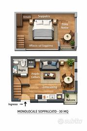 Monolocale SOPPALCATO - RISTRUTTURATO