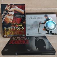 DVD Steelbook Scarface + Il gladiatore + Hero