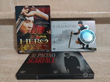 DVD Steelbook Scarface + Il gladiatore + Hero