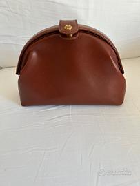 Pochette in Pelle Marrone by Serapian Milano