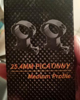 Anelli X-ACCU montaggio ottica  tubo 25,4 mm  
