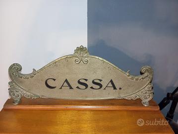 Rara Placca x registratore di cassa National '900