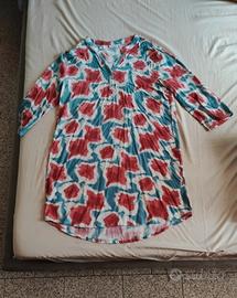 camicia lunga multicolori leggera